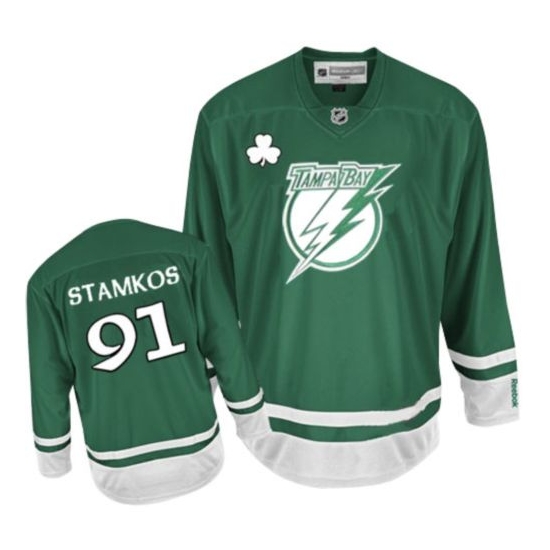 Steven Stamkos Tampa Bay Lightning Premier St Patty's Day Reebok Jersey - Green
