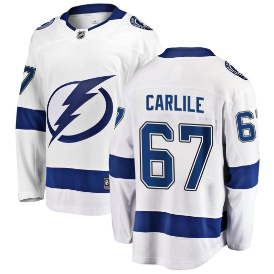 Declan Carlile Tampa Bay Lightning Breakaway Away Fanatics Branded Jersey - White