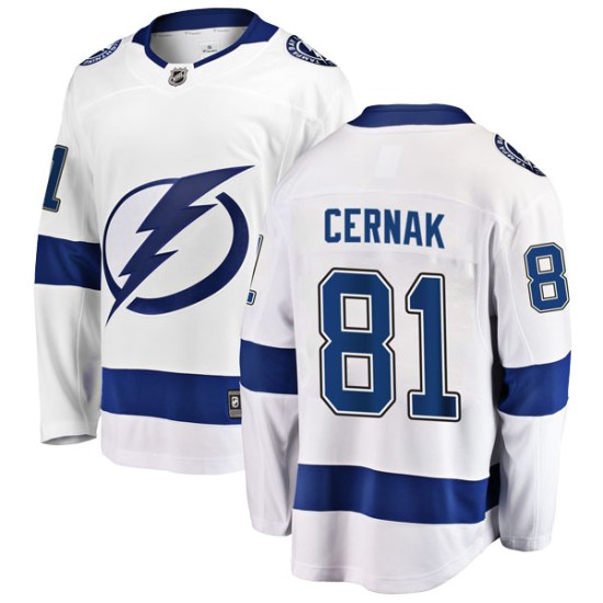 Erik Cernak Tampa Bay Lightning Breakaway Away Fanatics Branded Jersey - White