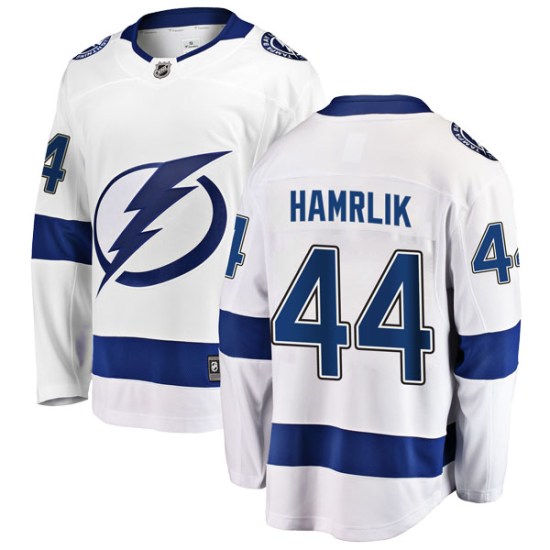 Roman Hamrlik Tampa Bay Lightning Breakaway Away Fanatics Branded Jersey - White
