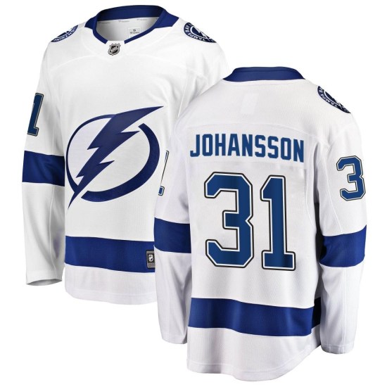 Jonas Johansson Tampa Bay Lightning Breakaway Away Fanatics Branded Jersey - White