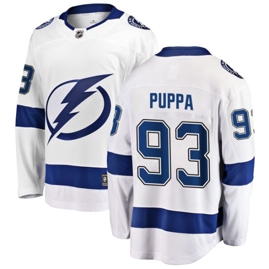 Daren Puppa Tampa Bay Lightning Breakaway Away Fanatics Branded Jersey - White