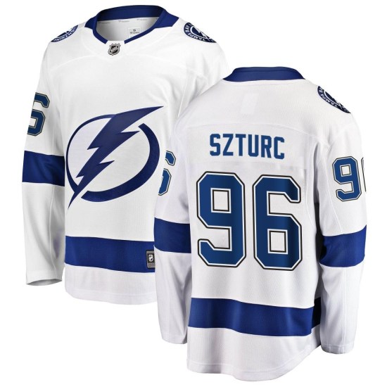 Gabriel Szturc Tampa Bay Lightning Breakaway Away Fanatics Branded Jersey - White