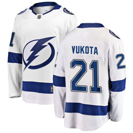Mick Vukota Tampa Bay Lightning Breakaway Away Fanatics Branded Jersey - White