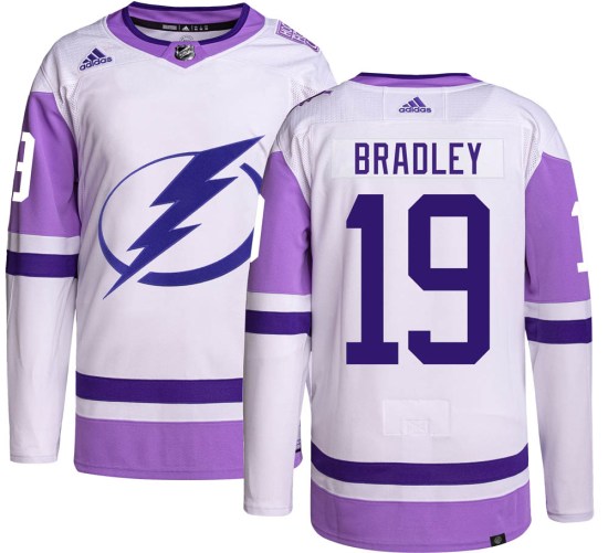 Brian Bradley Tampa Bay Lightning Authentic Hockey Fights Cancer Adidas Jersey