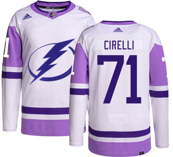 Anthony Cirelli Tampa Bay Lightning Authentic Hockey Fights Cancer Adidas Jersey