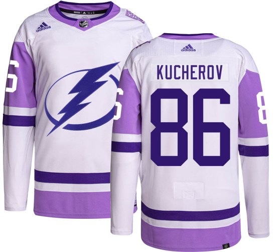 Nikita Kucherov Tampa Bay Lightning Authentic Hockey Fights Cancer Adidas Jersey