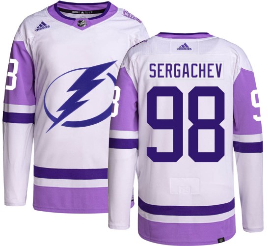 Mikhail Sergachev Tampa Bay Lightning Authentic Hockey Fights Cancer Adidas Jersey