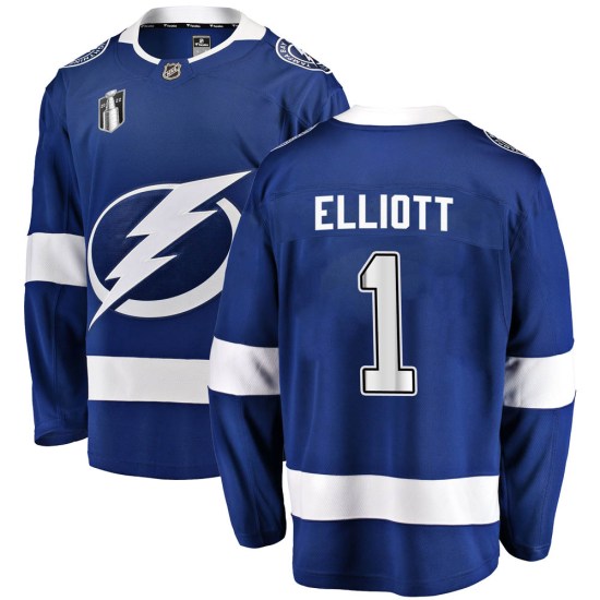 Brian Elliott Tampa Bay Lightning Youth Breakaway Home 2022 Stanley Cup Final Fanatics Branded Jersey - Blue