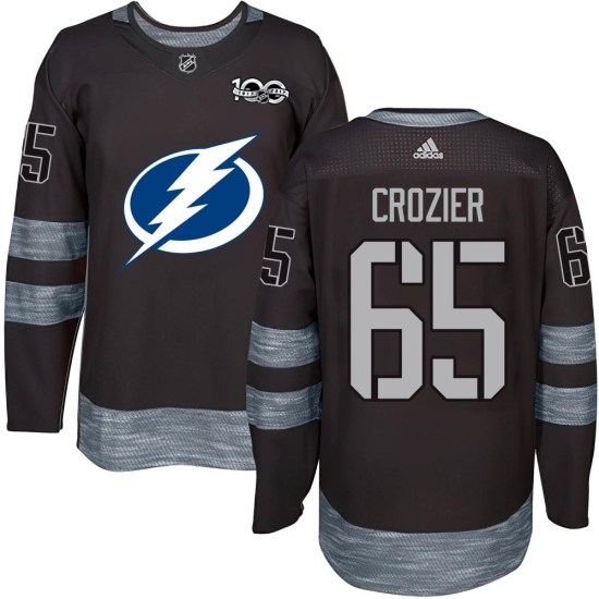 Maxwell Crozier Tampa Bay Lightning Youth Authentic 1917-2017 100th Anniversary Jersey - Black