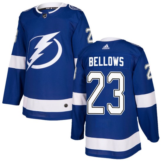 Brian Bellows Tampa Bay Lightning Authentic Home Adidas Jersey - Blue