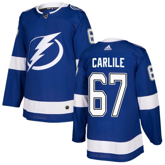 Declan Carlile Tampa Bay Lightning Authentic Home Adidas Jersey - Blue