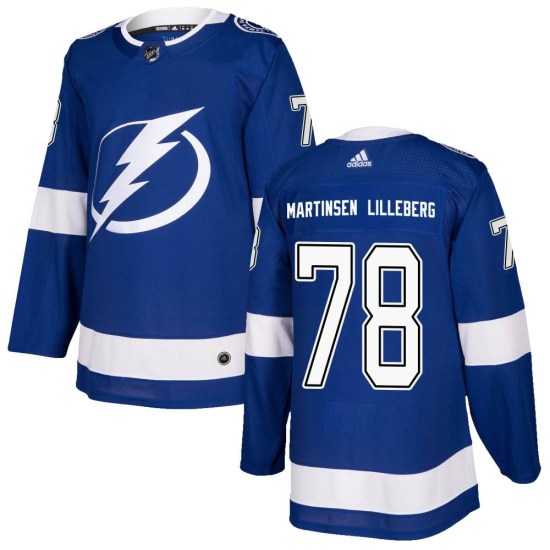 Emil Martinsen Lilleberg Tampa Bay Lightning Authentic Home Adidas Jersey - Blue
