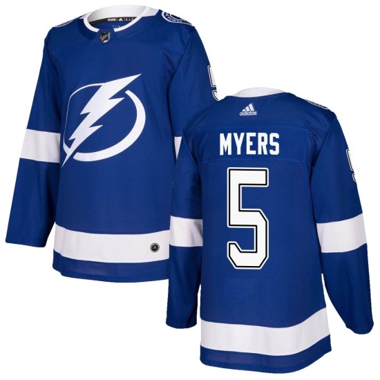 Philippe Myers Tampa Bay Lightning Authentic Home Adidas Jersey - Blue