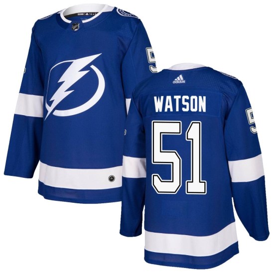 Austin Watson Tampa Bay Lightning Authentic Home Adidas Jersey - Blue
