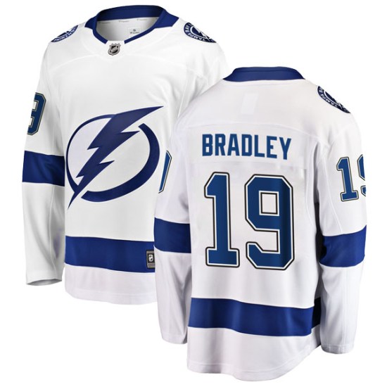 Brian Bradley Tampa Bay Lightning Youth Breakaway Away Fanatics Branded Jersey - White