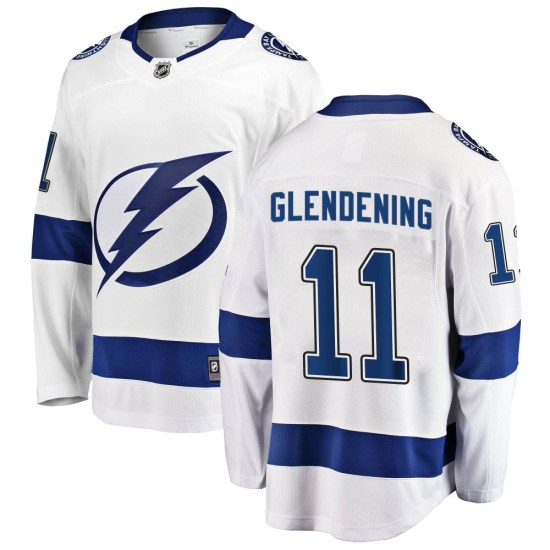 Luke Glendening Tampa Bay Lightning Youth Breakaway Away Fanatics Branded Jersey - White