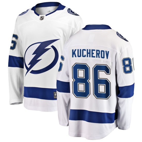 Nikita Kucherov Tampa Bay Lightning Youth Breakaway Away Fanatics Branded Jersey - White