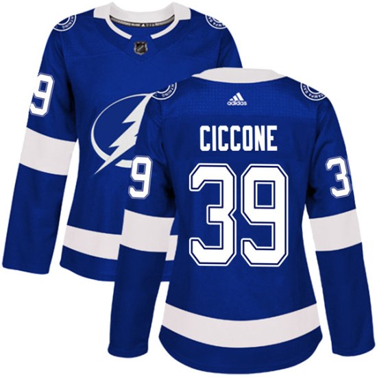 Enrico Ciccone Tampa Bay Lightning Women's Authentic Home Adidas Jersey - Blue