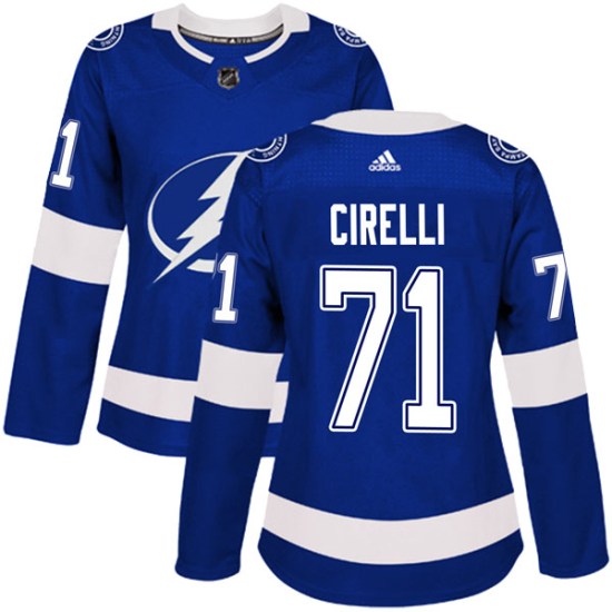 Anthony Cirelli Tampa Bay Lightning Women's Authentic Home Adidas Jersey - Blue
