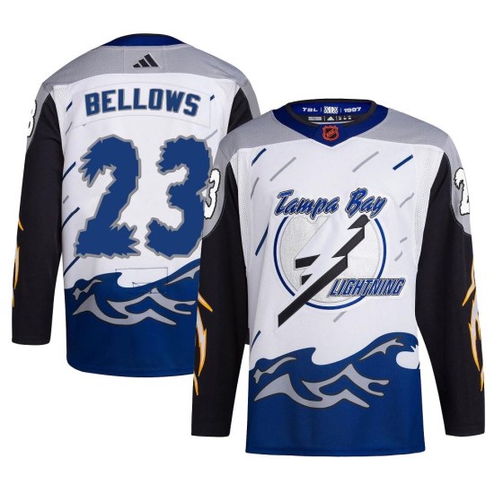 Brian Bellows Tampa Bay Lightning Authentic Reverse Retro 2.0 Adidas Jersey - White