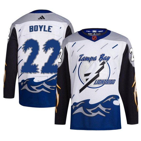 Dan Boyle Tampa Bay Lightning Authentic Reverse Retro 2.0 Adidas Jersey - White