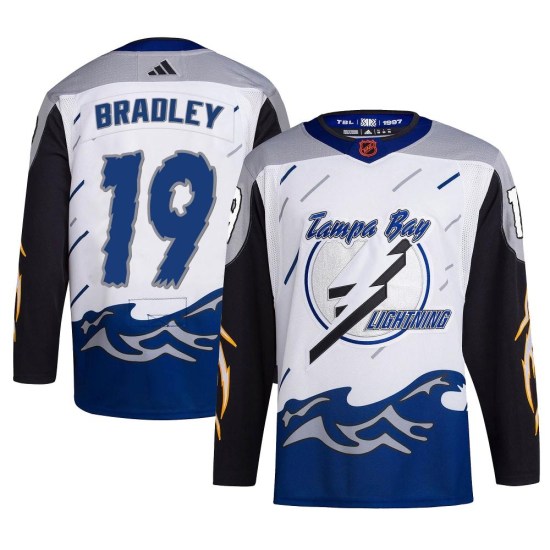 Brian Bradley Tampa Bay Lightning Authentic Reverse Retro 2.0 Adidas Jersey - White