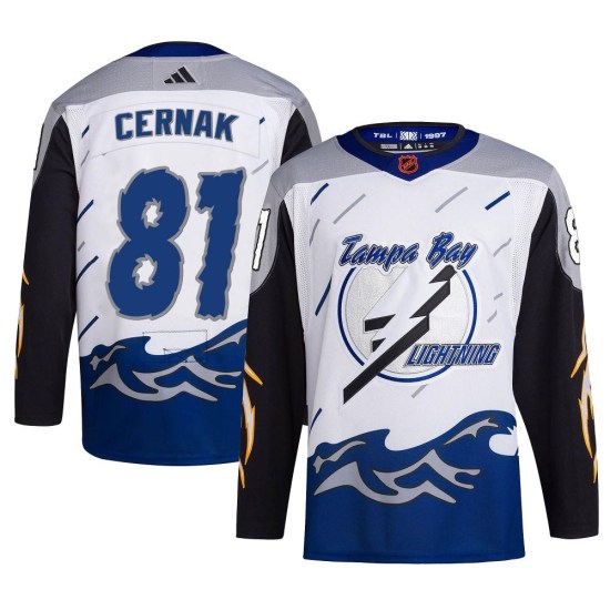 Erik Cernak Tampa Bay Lightning Authentic Reverse Retro 2.0 Adidas Jersey - White