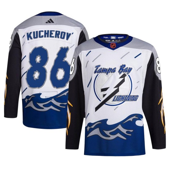 Nikita Kucherov Tampa Bay Lightning Authentic Reverse Retro 2.0 Adidas Jersey - White