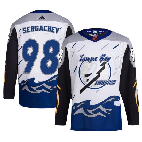 Mikhail Sergachev Tampa Bay Lightning Authentic Reverse Retro 2.0 Adidas Jersey - White