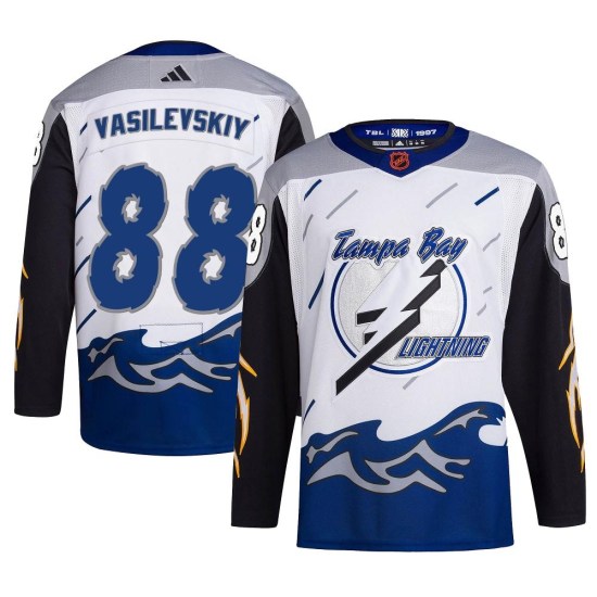 Andrei Vasilevskiy Tampa Bay Lightning Authentic Reverse Retro 2.0 Adidas Jersey - White
