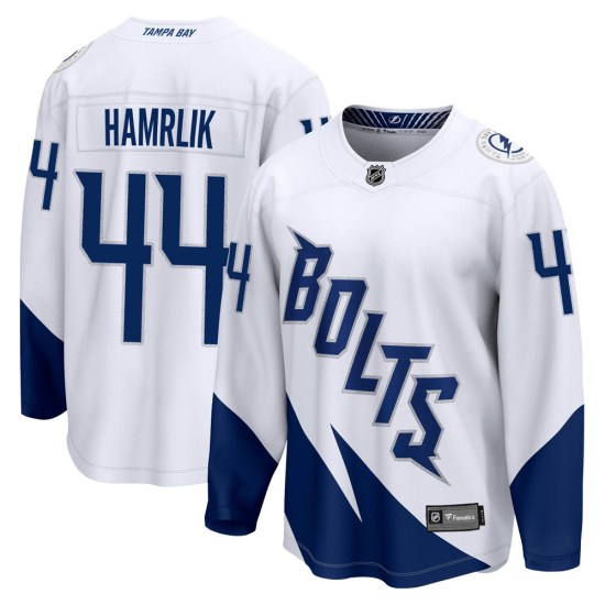 Roman Hamrlik Tampa Bay Lightning Youth Breakaway 2022 Stadium Series Fanatics Branded Jersey - White