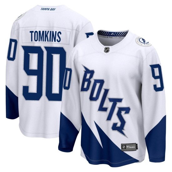 Matt Tomkins Tampa Bay Lightning Youth Breakaway 2022 Stadium Series Fanatics Branded Jersey - White