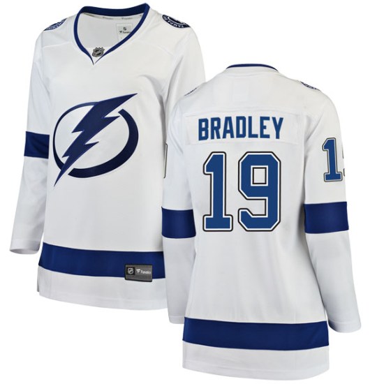 Brian Bradley Tampa Bay Lightning Women's Breakaway Away Fanatics Branded Jersey - White