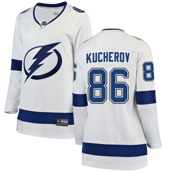 Nikita Kucherov Tampa Bay Lightning Women's Breakaway Away Fanatics Branded Jersey - White