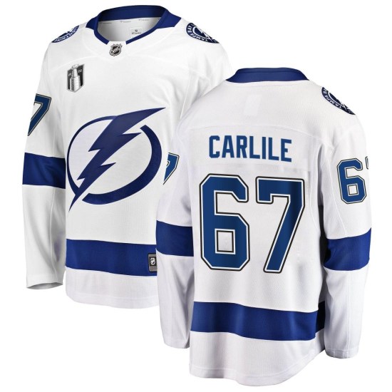 Declan Carlile Tampa Bay Lightning Youth Breakaway Away 2022 Stanley Cup Final Fanatics Branded Jersey - White