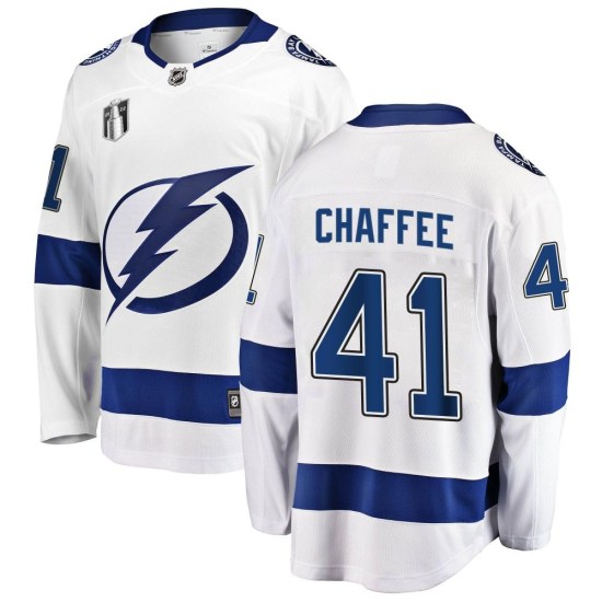 Mitchell Chaffee Tampa Bay Lightning Youth Breakaway Away 2022 Stanley Cup Final Fanatics Branded Jersey - White