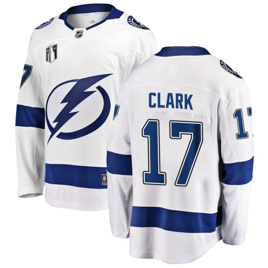 Wendel Clark Tampa Bay Lightning Youth Breakaway Away 2022 Stanley Cup Final Fanatics Branded Jersey - White