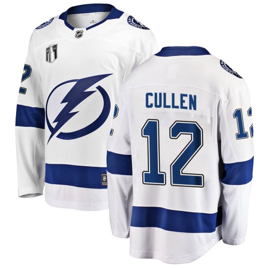John Cullen Tampa Bay Lightning Youth Breakaway Away 2022 Stanley Cup Final Fanatics Branded Jersey - White
