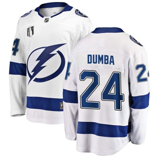 Matt Dumba Tampa Bay Lightning Youth Breakaway Away 2022 Stanley Cup Final Fanatics Branded Jersey - White