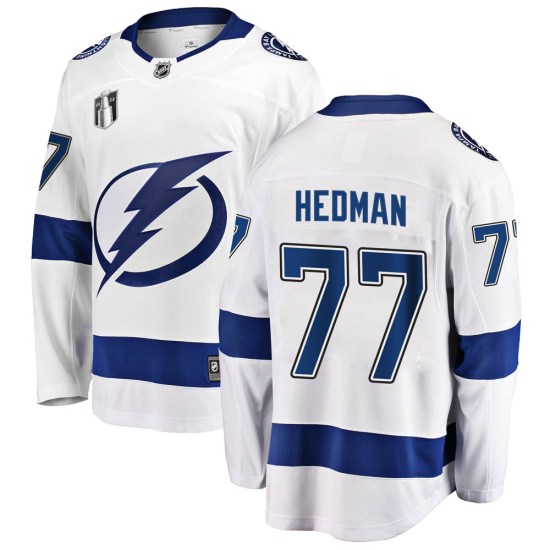 Victor Hedman Tampa Bay Lightning Youth Breakaway Away 2022 Stanley Cup Final Fanatics Branded Jersey - White