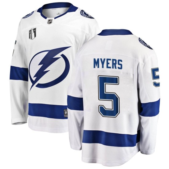 Philippe Myers Tampa Bay Lightning Youth Breakaway Away 2022 Stanley Cup Final Fanatics Branded Jersey - White