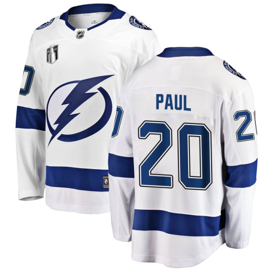 Nicholas Paul Tampa Bay Lightning Youth Breakaway Away 2022 Stanley Cup Final Fanatics Branded Jersey - White