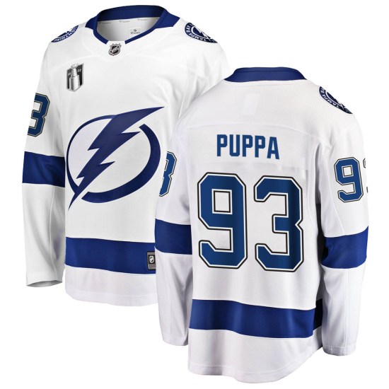Daren Puppa Tampa Bay Lightning Youth Breakaway Away 2022 Stanley Cup Final Fanatics Branded Jersey - White