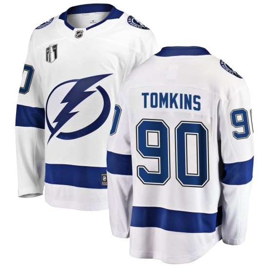 Matt Tomkins Tampa Bay Lightning Youth Breakaway Away 2022 Stanley Cup Final Fanatics Branded Jersey - White