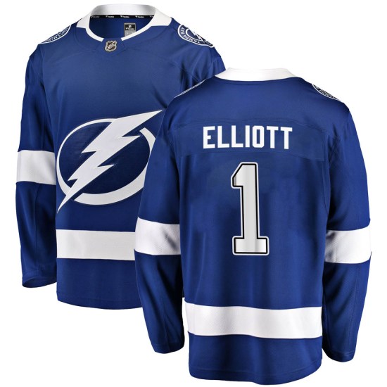 Brian Elliott Tampa Bay Lightning Youth Breakaway Home Fanatics Branded Jersey - Blue