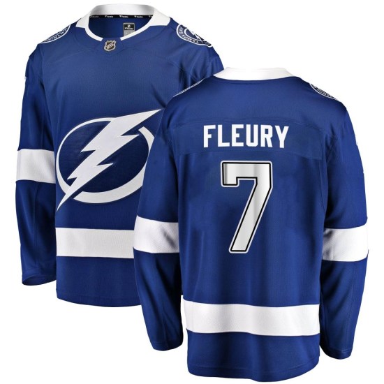 Haydn Fleury Tampa Bay Lightning Youth Breakaway Home Fanatics Branded Jersey - Blue