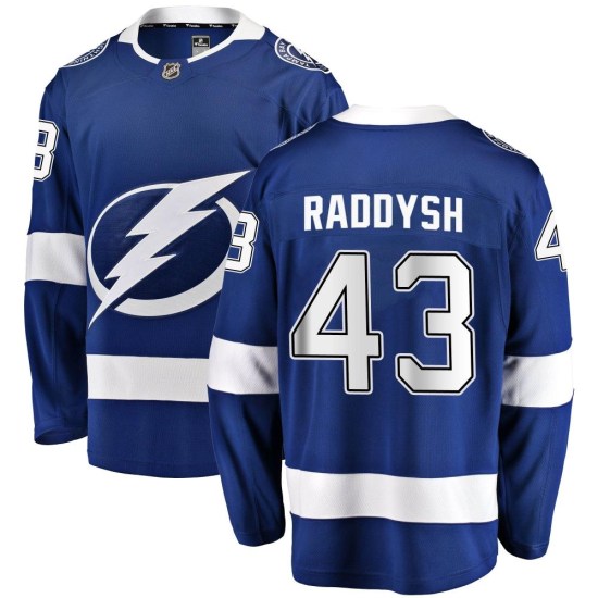 Darren Raddysh Tampa Bay Lightning Youth Breakaway Home Fanatics Branded Jersey - Blue